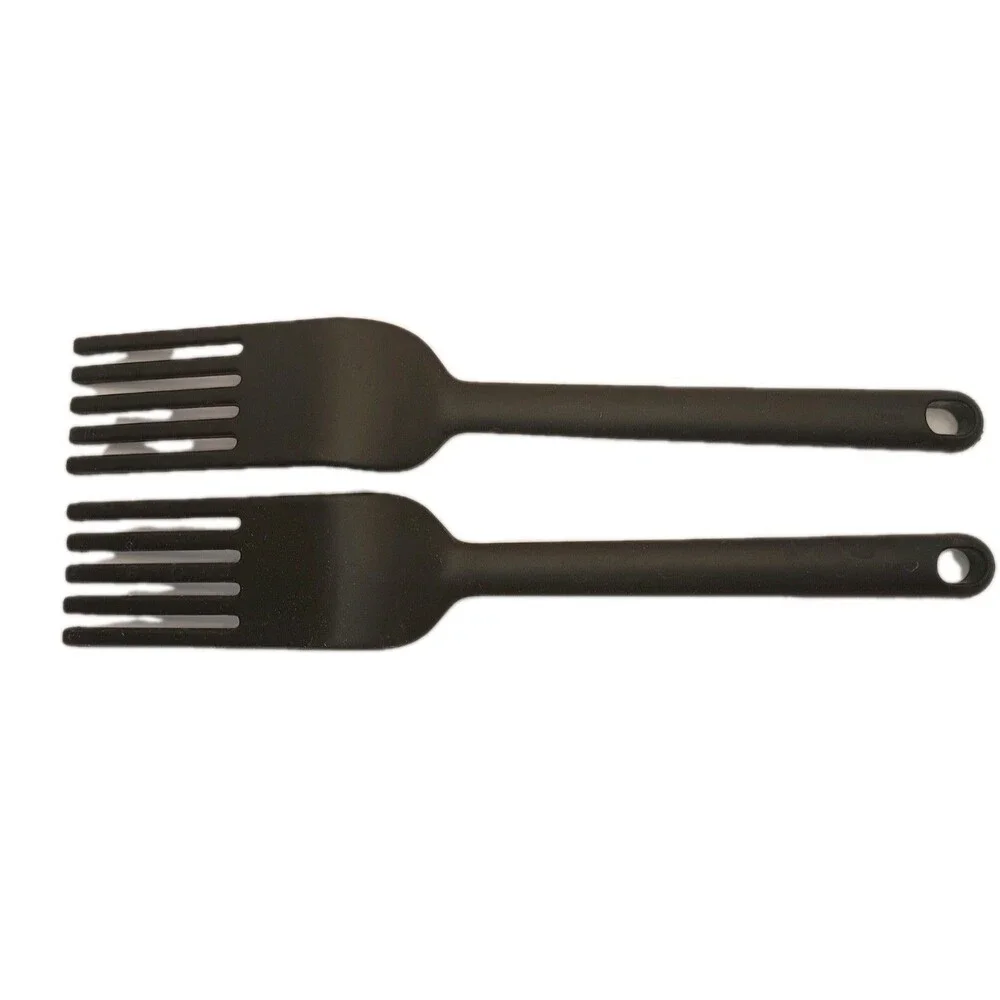 Kuhn Rikon Swiss Design Slotted Turner Spatula Set of 2, Black